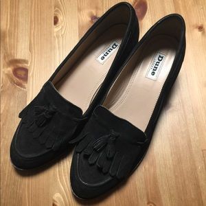 Dune London black loafers